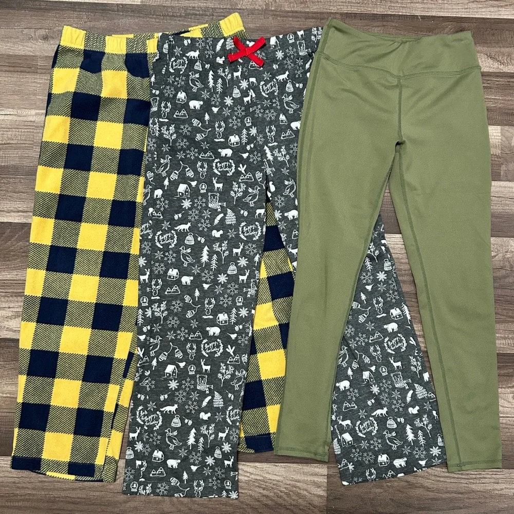 Puma Old Navy Cat & Jack 5pc Clothing Lot Girls M L Multicolored Leggings Tops